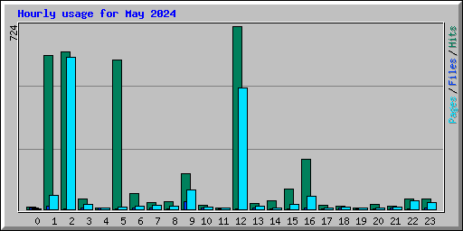 Hourly usage for May 2024