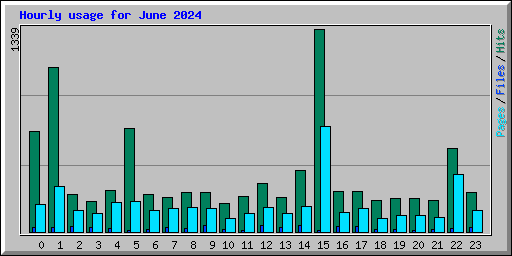 Hourly usage for June 2024
